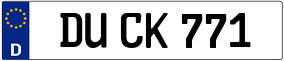 Trailer License Plate